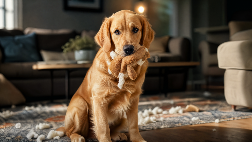 comportamento do Golden Retriever jovem