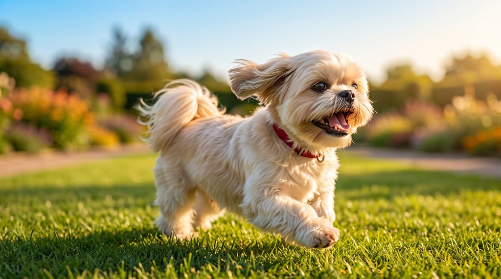 Shih Tzu saudável e feliz com orelhas limpas e livre das dores da otite em Shih Tzu
